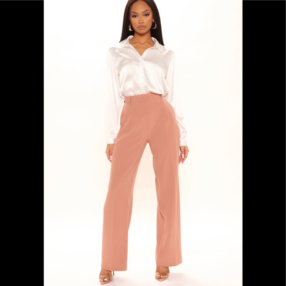 Fashion Nova - No Limit Wide Leg Trouser 31 - Brand New